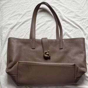 Cole Haan Taupe Leather Tote